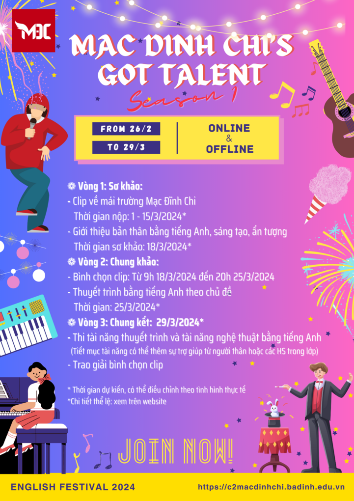 Tìm kiếm tài năng Mạc Đĩnh Chi (Mac Dinh Chi’s Got Talent)